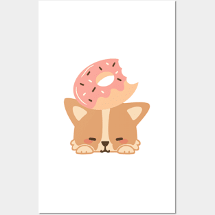 Corgi Donut Posters and Art